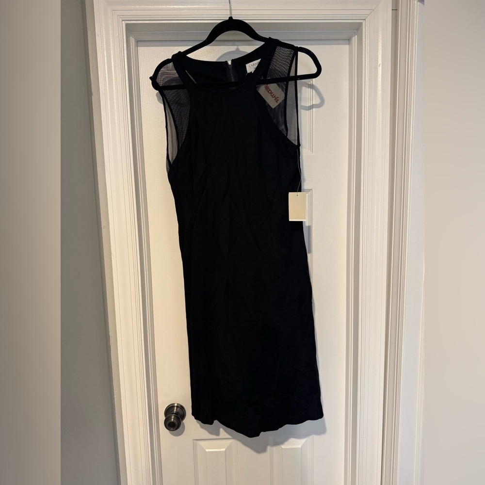 Carmen Elegant Black Sleeveless Dress size Large‎ NWT